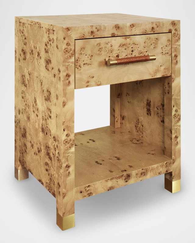 Pelham Burl Wood Side Table